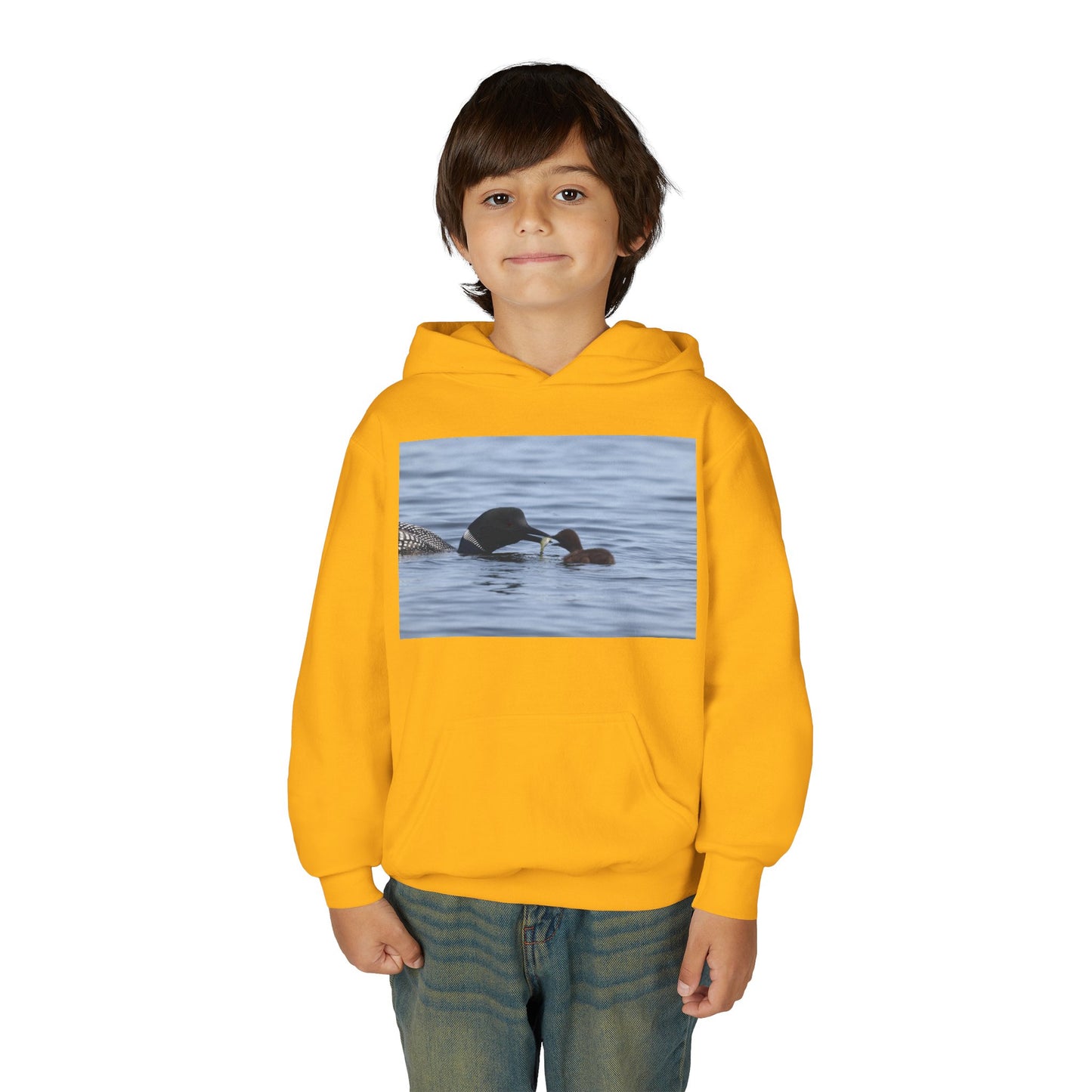 Duck Family Photo Hoodie — Youth Wildlife Nature Hoodie
