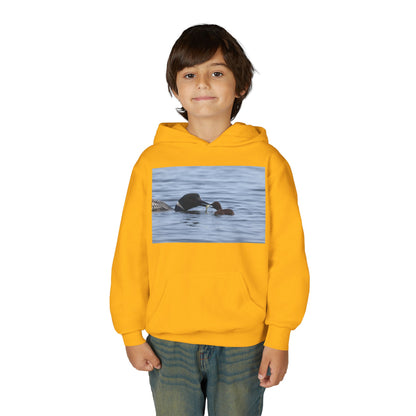 Duck Family Photo Hoodie — Youth Wildlife Nature Hoodie