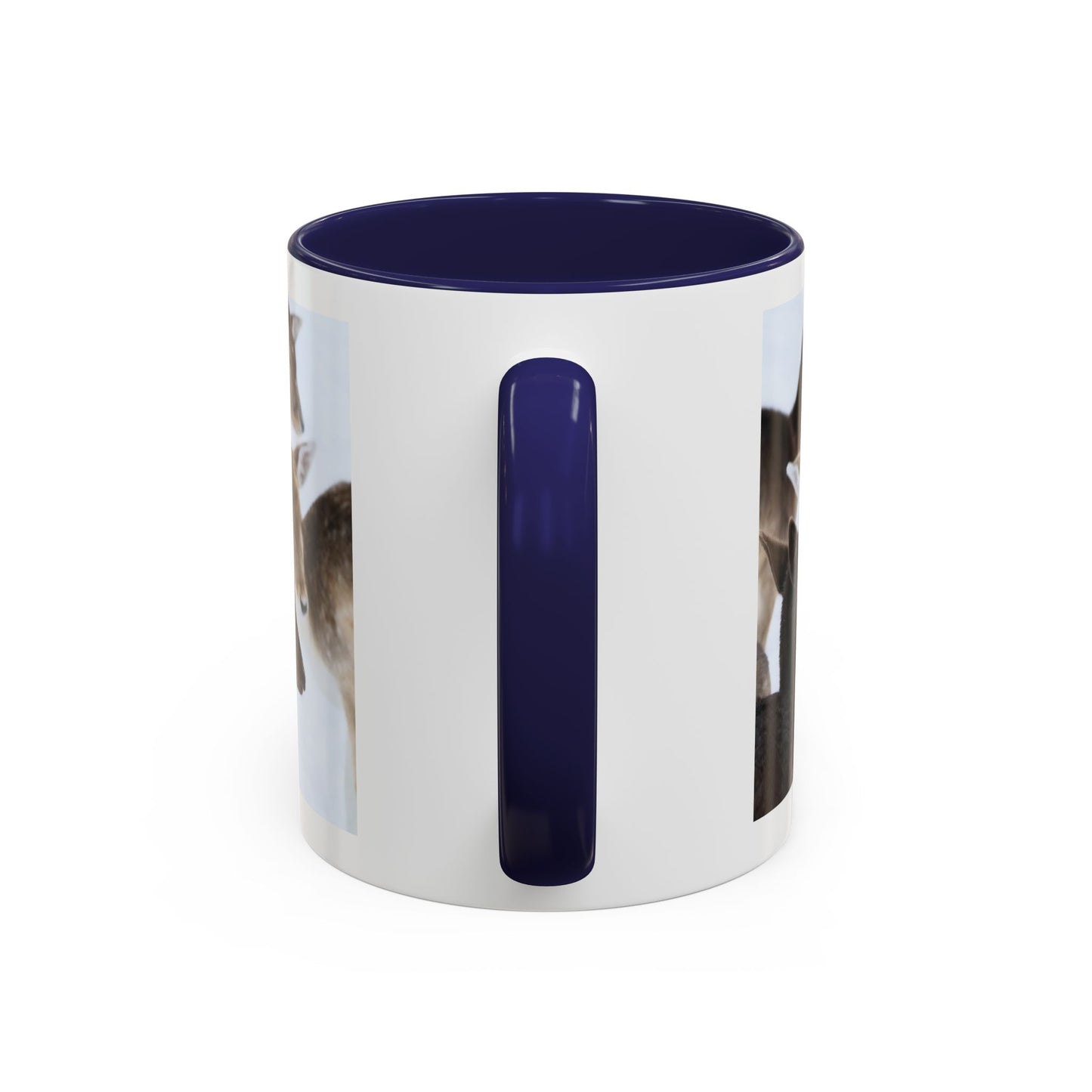 Deer Herd Accent Coffee Mug — Wildlife Photo Ceramic Mug (11/15oz)
