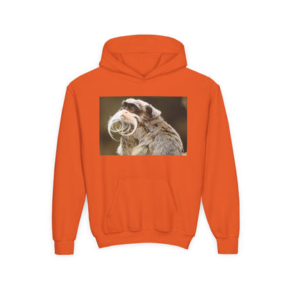 Youth Hoodie with Mustached Tamandua Anteater Photo – Cute Animal Kids Sweatshirt