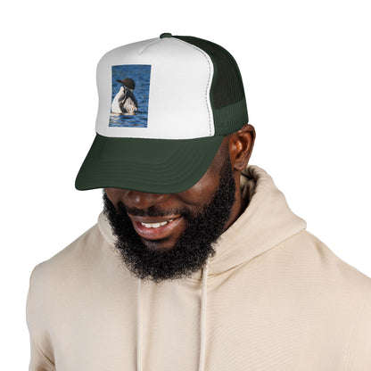 Loon Waterfowl Trucker Cap – Vintage Nature Bird Hat for Birdwatchers
