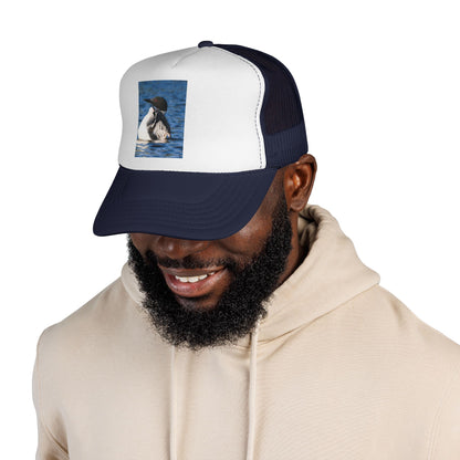 Loon Waterfowl Trucker Cap – Vintage Nature Bird Hat for Birdwatchers