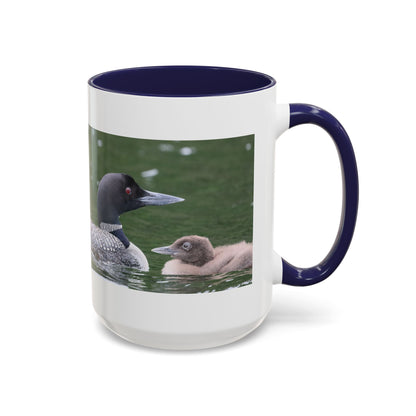 Loon Family Accent Coffee Mug – Wildlife Photo Tea Mug (11/15 oz)