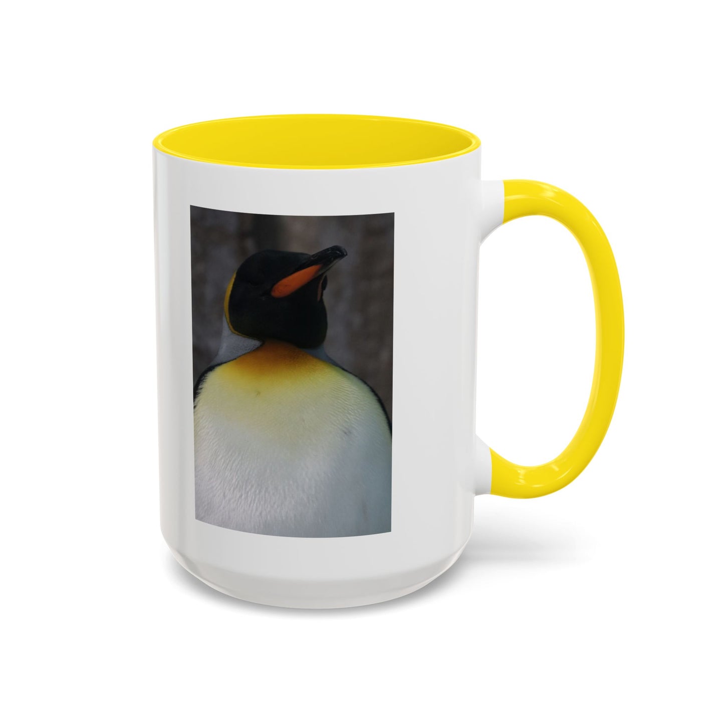King Penguin Photo Coffee Mug — Cute Wildlife Accent Mug (11/15oz)