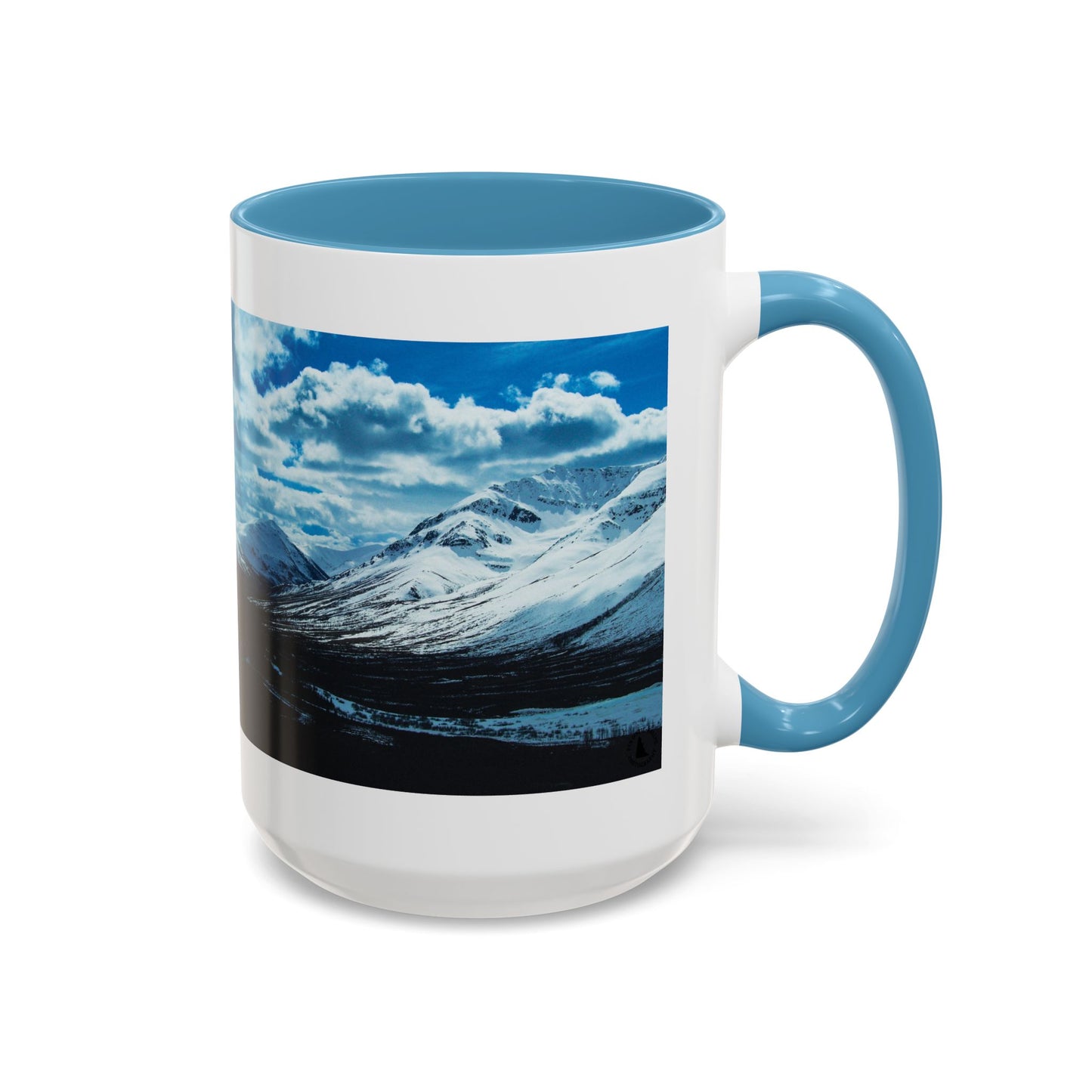 Mountain Landscape Accent Coffee Mug - Snowy Peaks Scenic 11/15oz