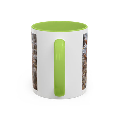 Ice-Coated Berries Accent Coffee Mug (11/15 oz) — Winter Nature Photo