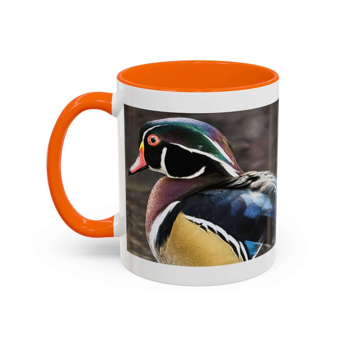 Wood Duck Accent Coffee Mug — Colorful Waterfowl Photo Mug (11/15 oz)