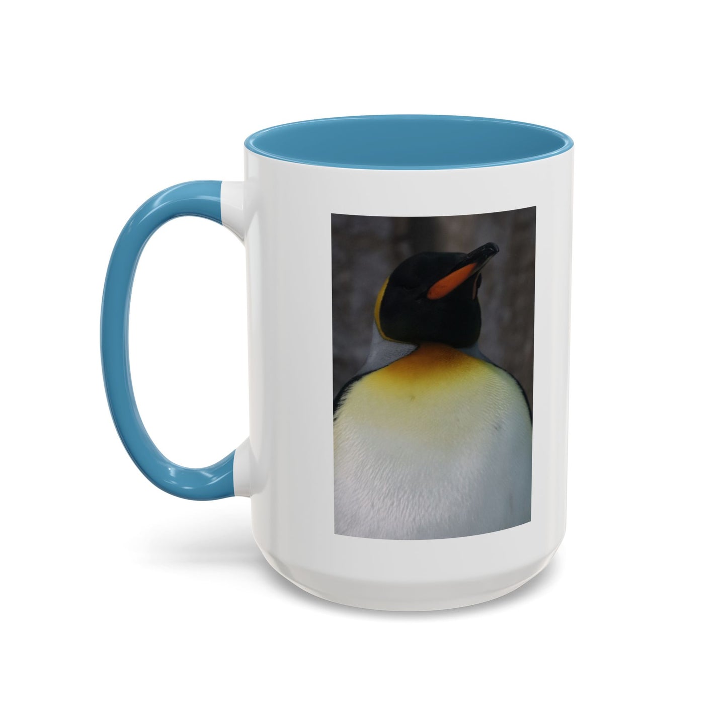 King Penguin Photo Coffee Mug — Cute Wildlife Accent Mug (11/15oz)