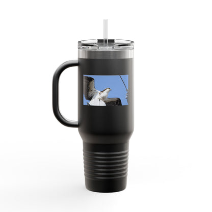 40oz Insulated Travel Mug — Seagull Photo Beach Tumbler