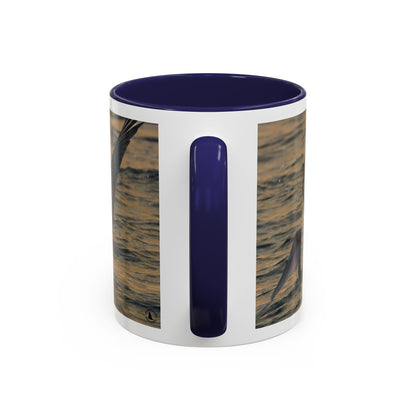 Pelican Sunrise Accent Coffee Mug — 11/15oz Ceramic Mug for Bird Lovers