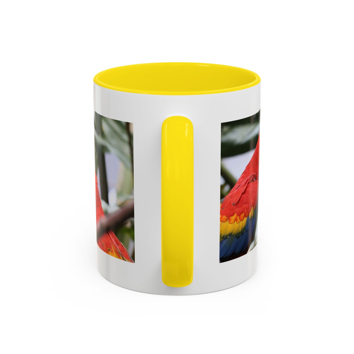 Scarlet Macaw Coffee Mug — Tropical Parrot Accent Mug (11/15oz)