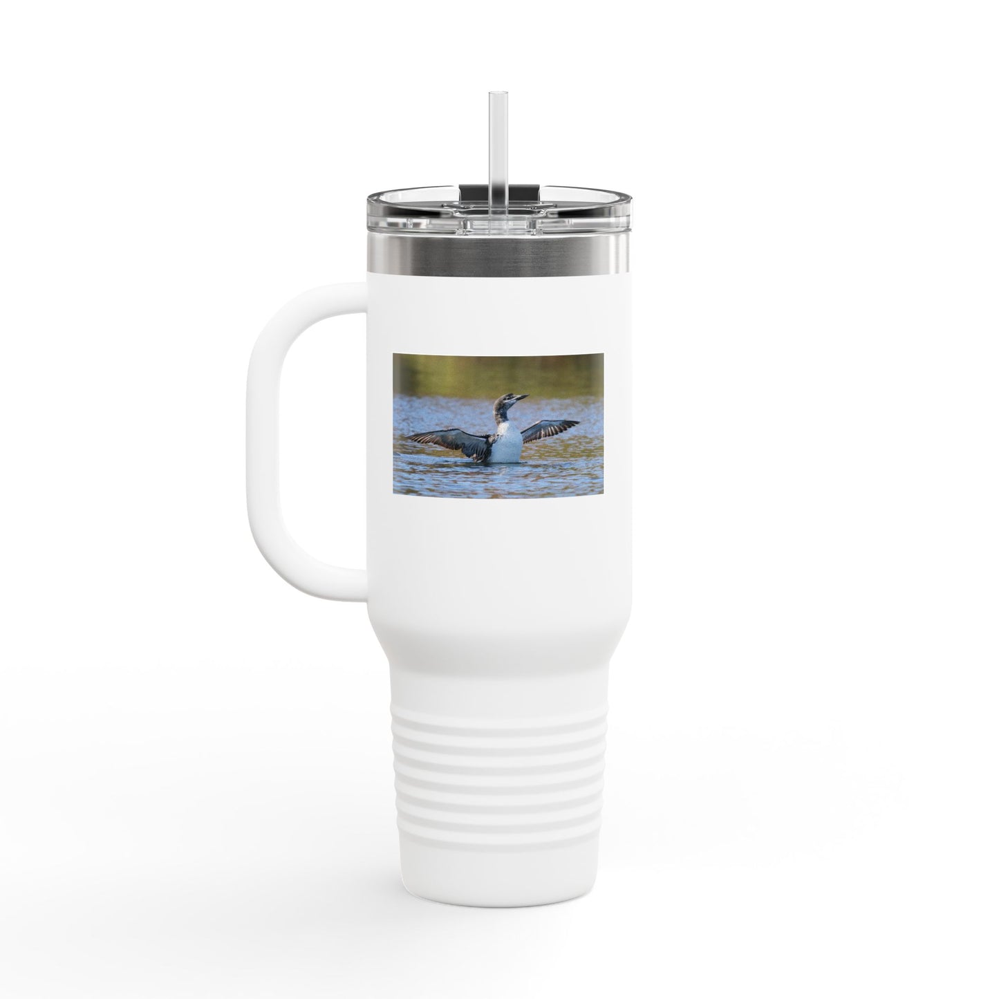 40oz Insulated Travel Mug — Loon Lake Wildlife Photo