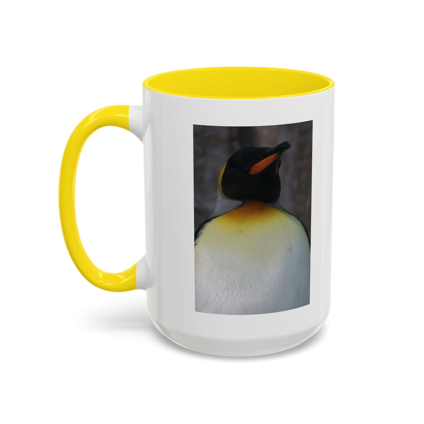 King Penguin Photo Coffee Mug — Cute Wildlife Accent Mug (11/15oz)