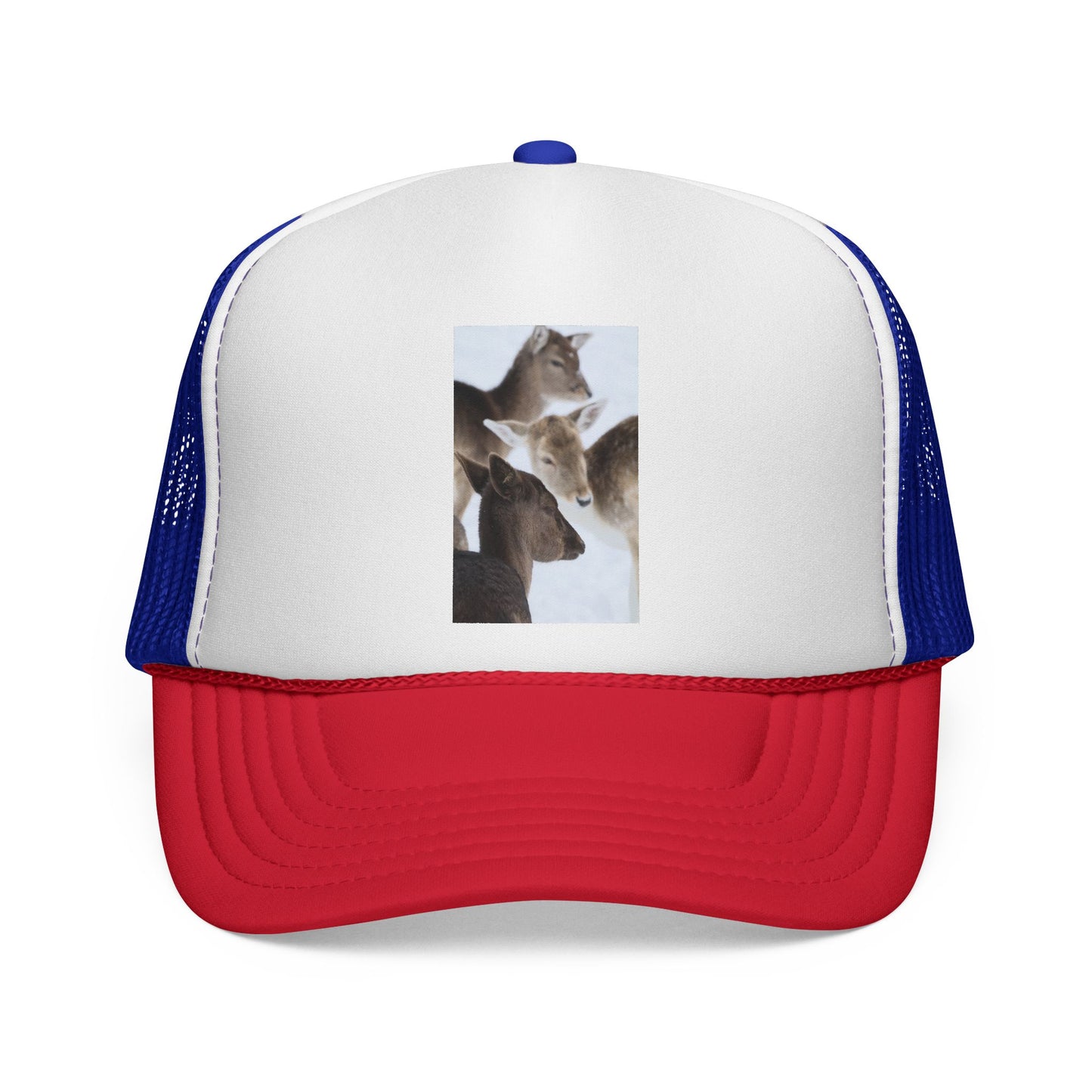 Trucker Cap — Wild Deer Family Photo Print Hat