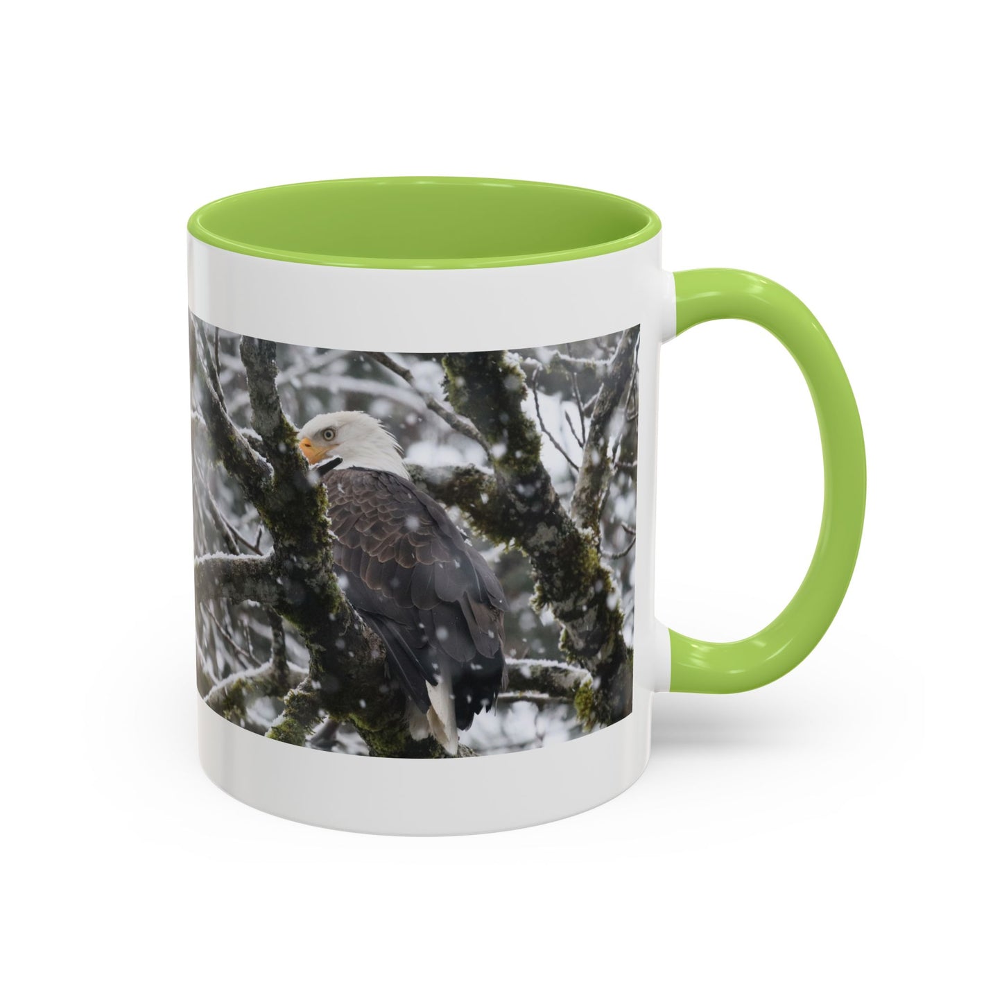Bald Eagle Winter Photo Coffee Mug — 11/15oz Accent Mug