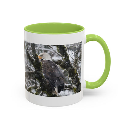 Bald Eagle Winter Photo Coffee Mug — 11/15oz Accent Mug