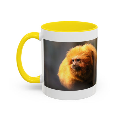 Golden Lion Tamarin Coffee Mug — Cute Exotic Monkey Accent Mug (11/15oz)