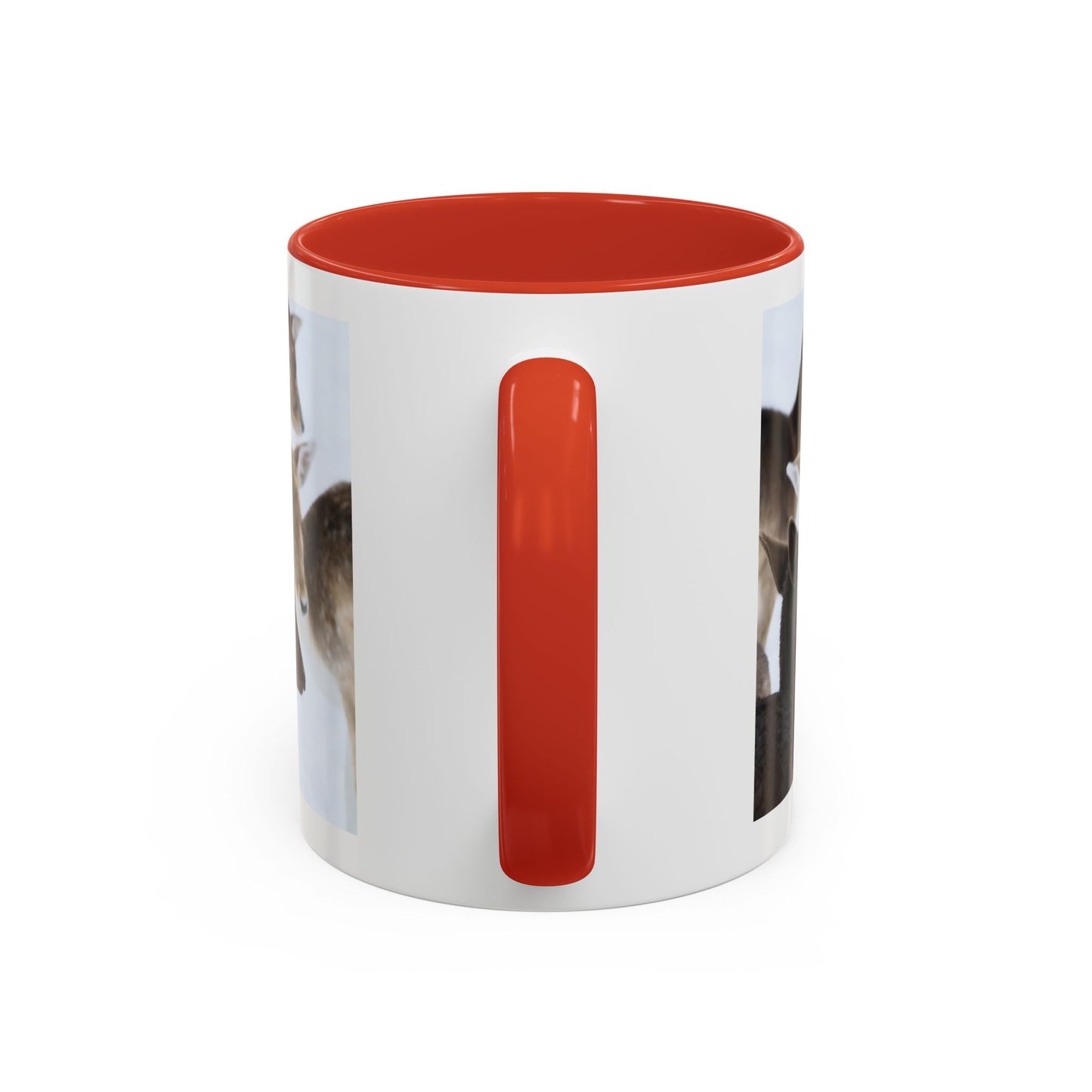 Deer Herd Accent Coffee Mug — Wildlife Photo Ceramic Mug (11/15oz)