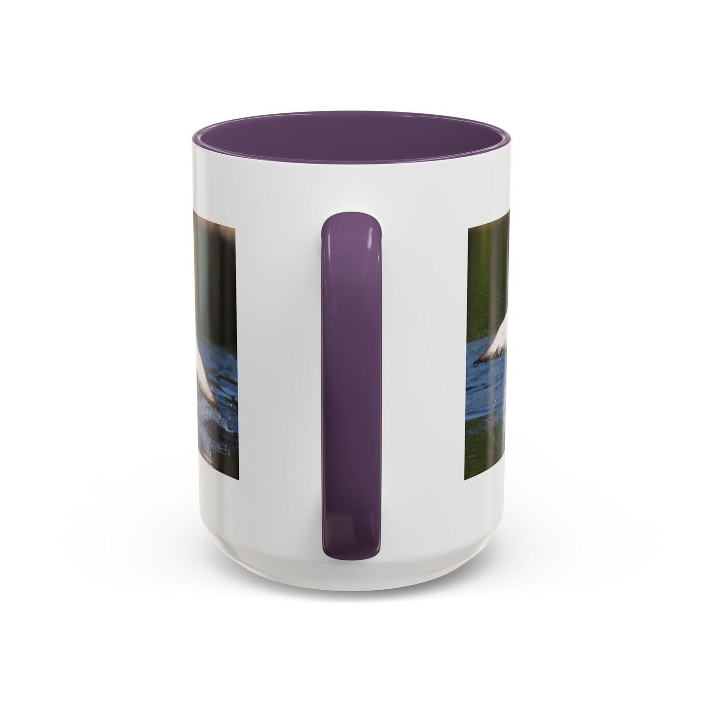 Loons Taking Off Accent Coffee Mug — Wildlife Nature Bird Lover Gift