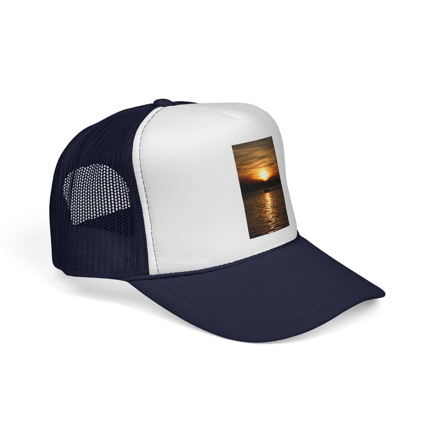Sunset Over Water Trucker Cap — Ocean Beach Sunset Hat