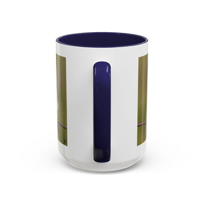 Bluebird Photo Coffee Mug — Eastern Bluebird with Insect Accent Mug (11/15 oz)