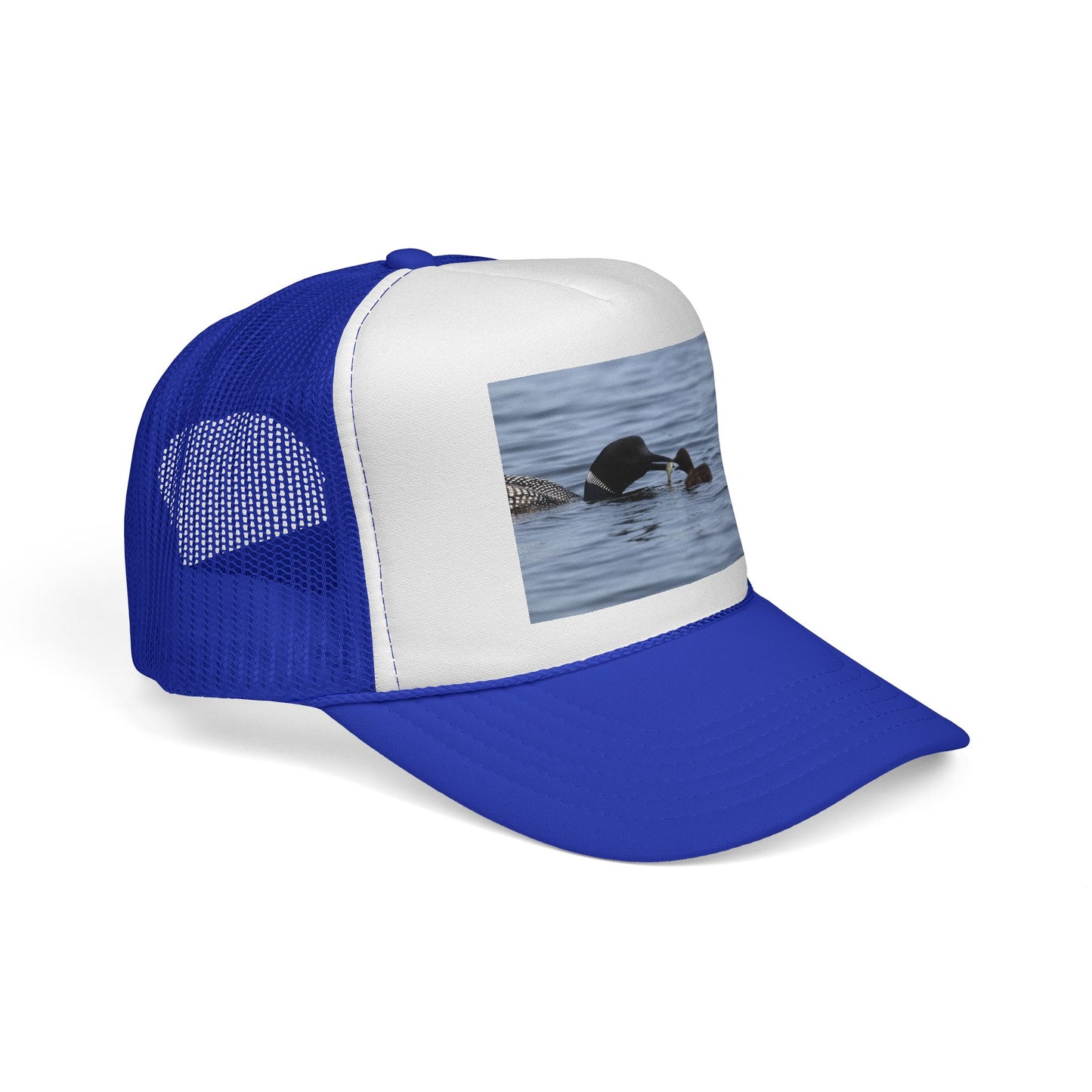 Loon Family Trucker Cap — Waterfowl Wildlife Photo Hat