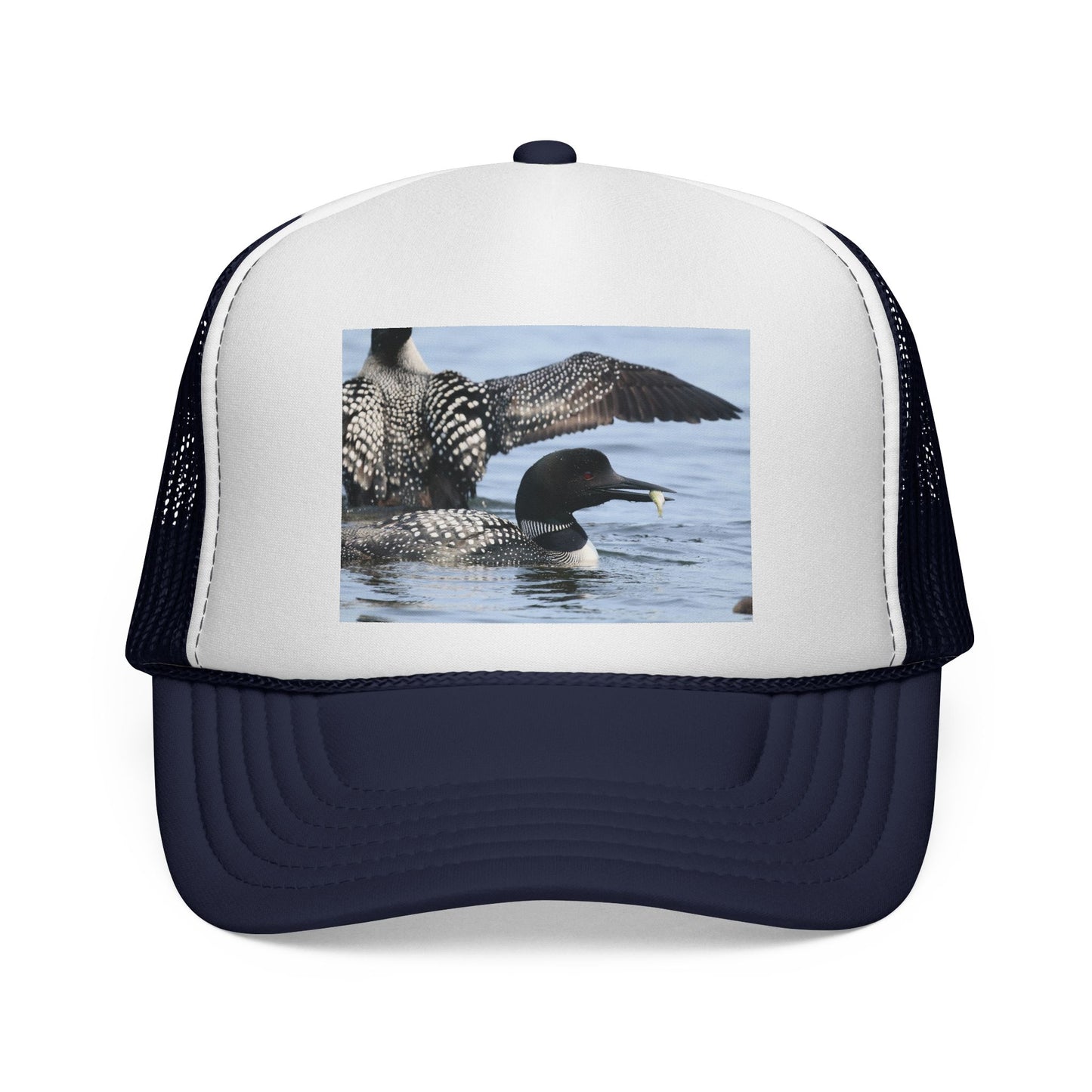 Loon Photo Trucker Hat — Wildlife Birdwatching Cap