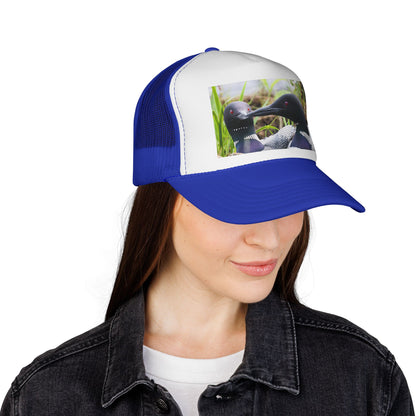 Loon Photo Trucker Cap — Wildlife Bird Hat for Nature Lovers