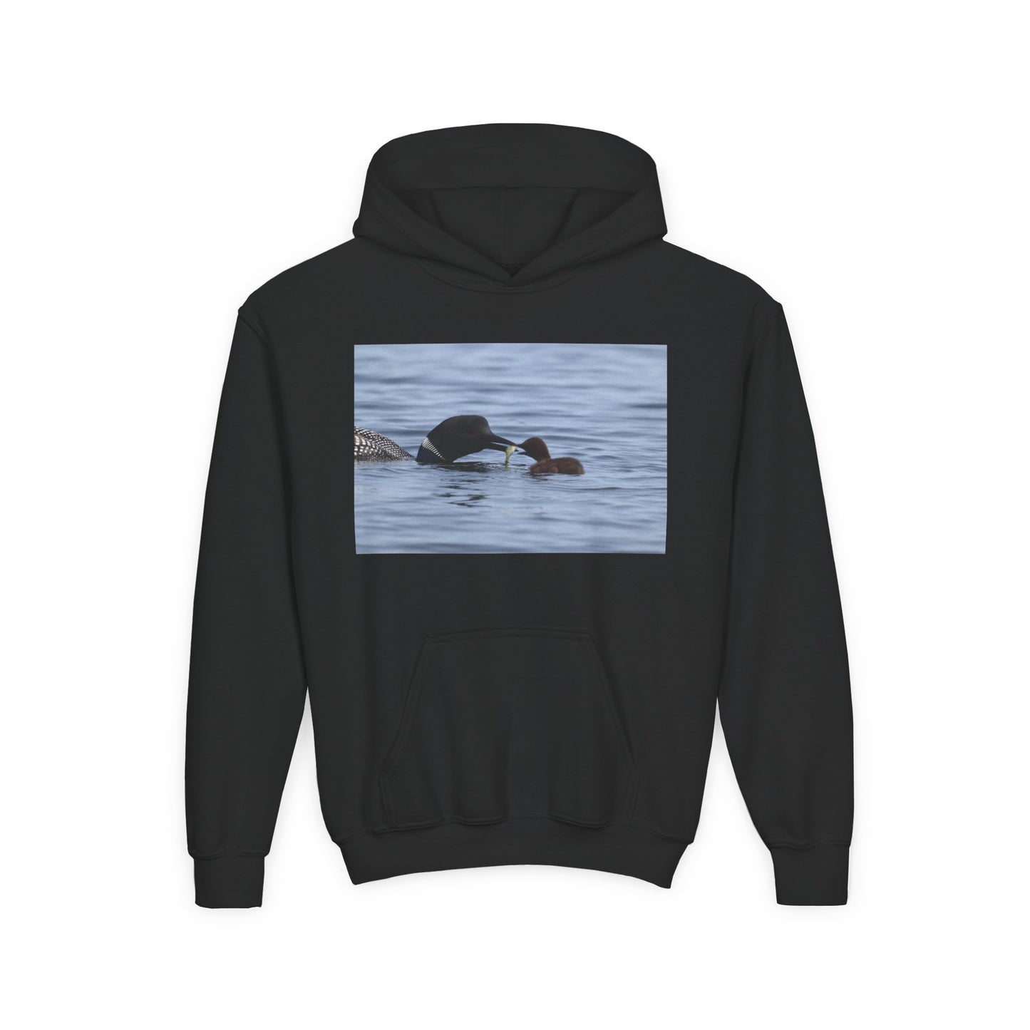 Duck Family Photo Hoodie — Youth Wildlife Nature Hoodie