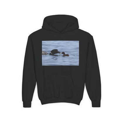 Duck Family Photo Hoodie — Youth Wildlife Nature Hoodie