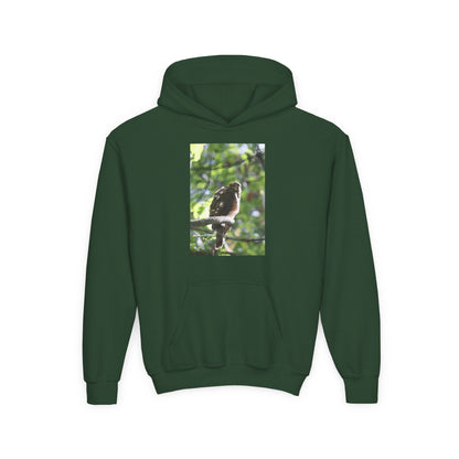 Youth Hoodie — Woodland Sparrow Photo Pullover