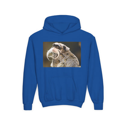 Youth Hoodie with Mustached Tamandua Anteater Photo – Cute Animal Kids Sweatshirt