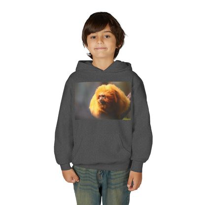 Golden Lion Tamarin Youth Hoodie — Cute Monkey Photo Sweatshirt for Kids