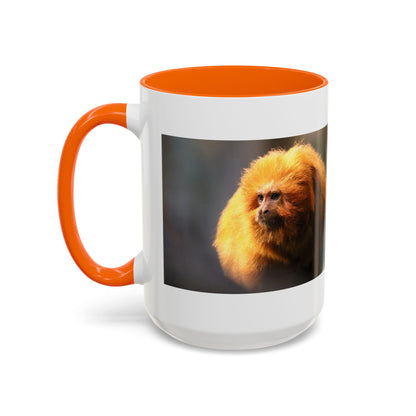 Golden Lion Tamarin Coffee Mug — Cute Exotic Monkey Accent Mug (11/15oz)