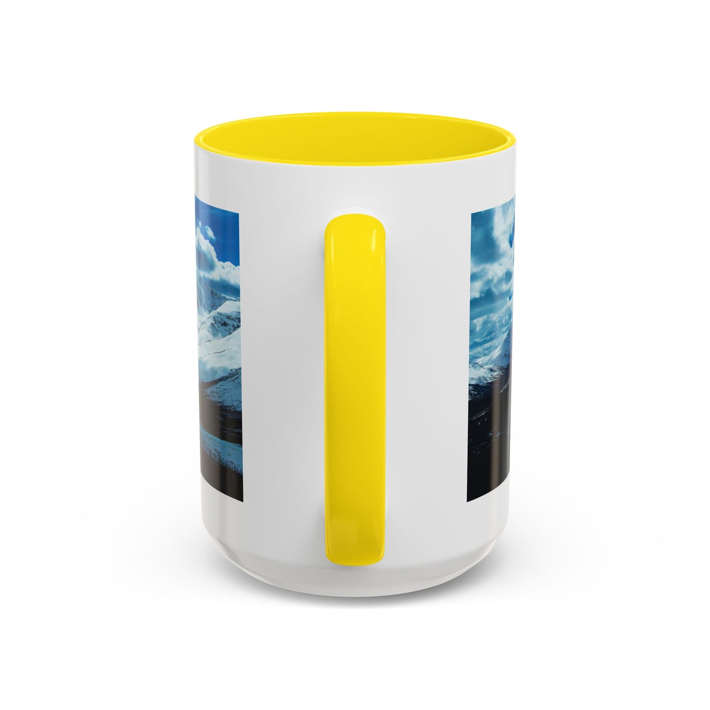 Mountain Landscape Accent Coffee Mug - Snowy Peaks Scenic 11/15oz