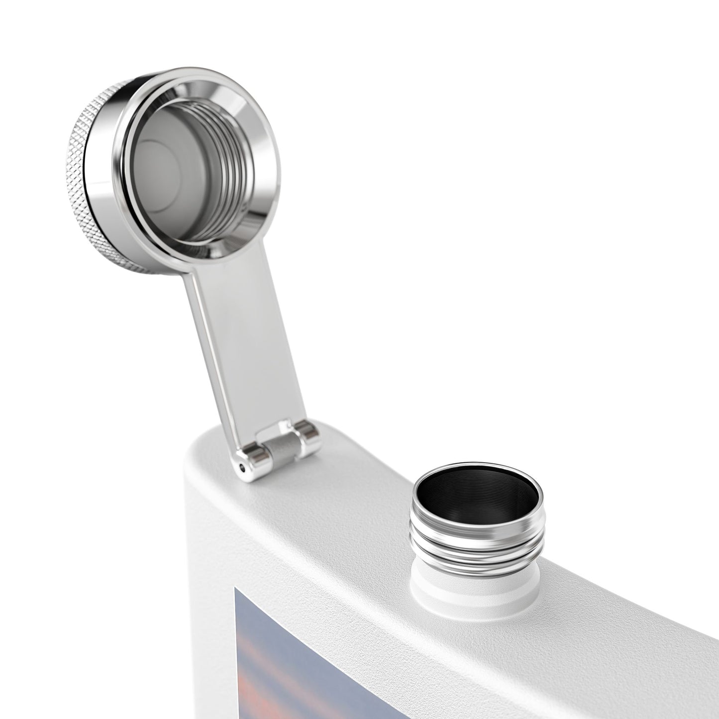 Swan Sunset Stainless Steel Flask — 6oz Travel Hip Flask