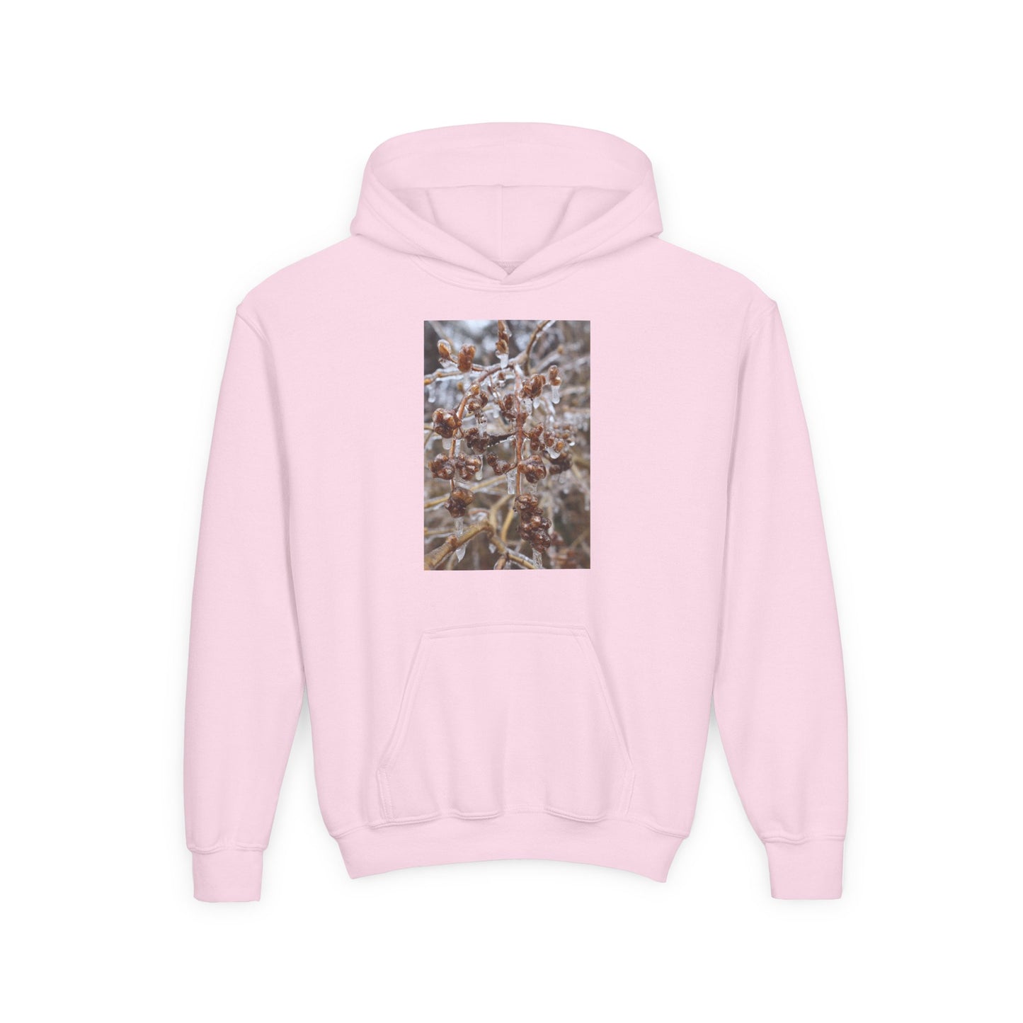 Youth Hoodie — Frosted Winter Berries Photo Print
