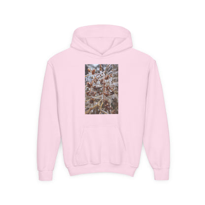 Youth Hoodie — Frosted Winter Berries Photo Print
