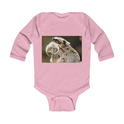 Infant Bodysuit with Emperor Tamarin Photo – Cute Baby Long Sleeve Onesie