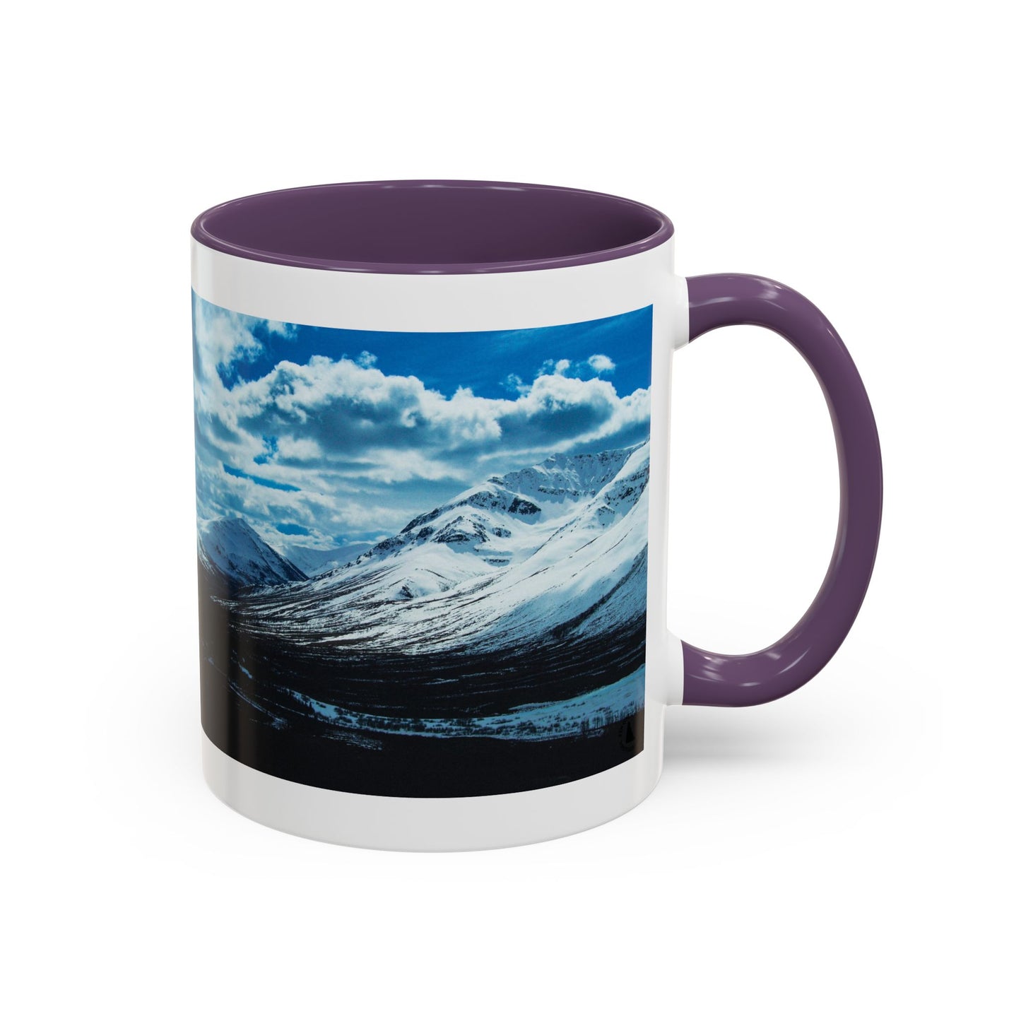 Mountain Landscape Accent Coffee Mug - Snowy Peaks Scenic 11/15oz