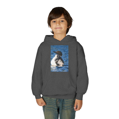 Youth Hoodie with Common Loon Photo – Nature-Lover Kids Pullover