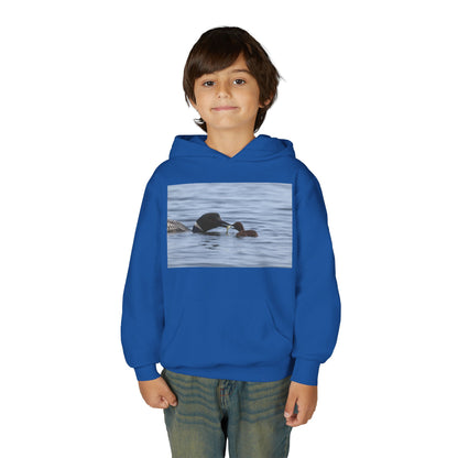 Duck Family Photo Hoodie — Youth Wildlife Nature Hoodie