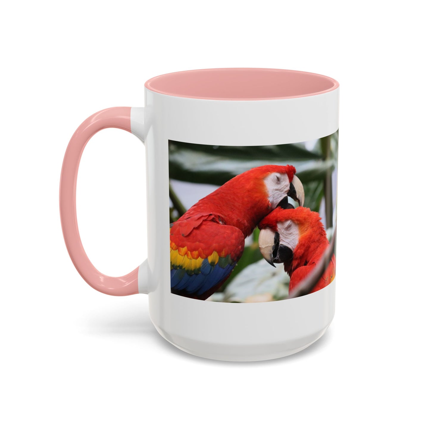 Scarlet Macaw Coffee Mug — Tropical Parrot Accent Mug (11/15oz)