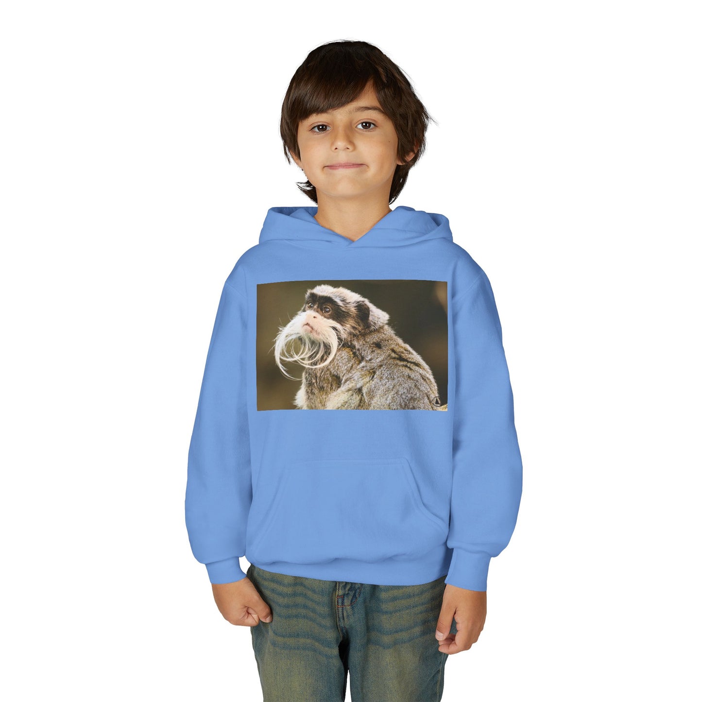 Youth Hoodie with Mustached Tamandua Anteater Photo – Cute Animal Kids Sweatshirt