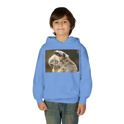 Youth Hoodie with Mustached Tamandua Anteater Photo – Cute Animal Kids Sweatshirt