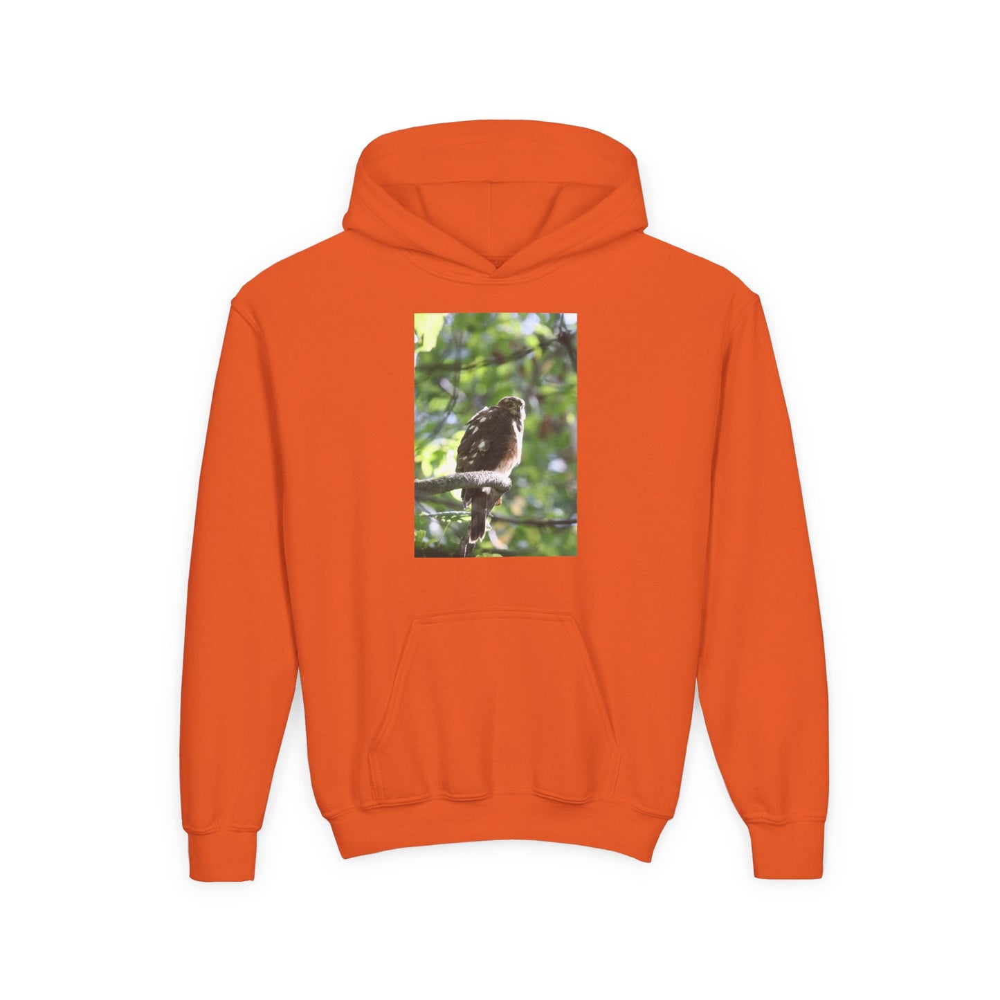 Youth Hoodie — Woodland Sparrow Photo Pullover