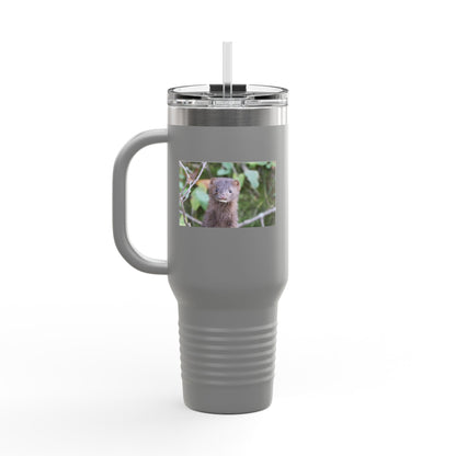 Otter Photo 40oz Insulated Travel Mug — Cute Wildlife Stainless Tumbler