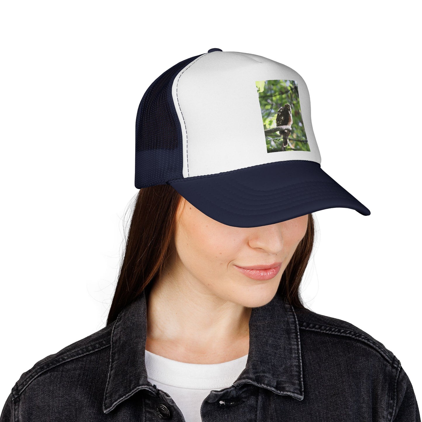Bird Photography Trucker Cap – Perched Owl Nature Hat