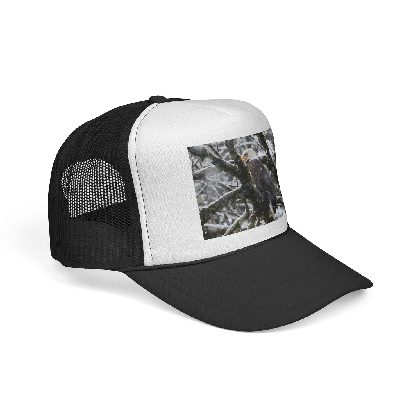 Eagle in Snow Trucker Cap