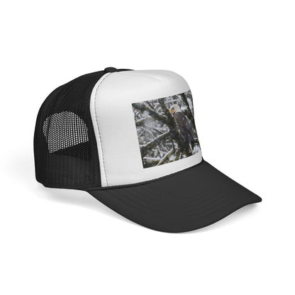 Eagle in Snow Trucker Cap